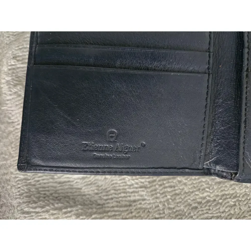 Etienne Aigner Vintage Kisslock Leather Wallet